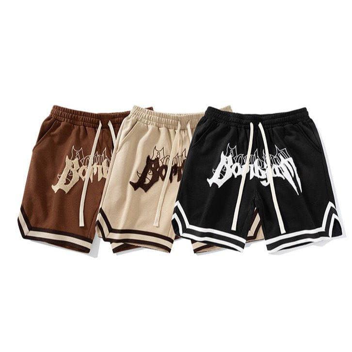 BlazeStreet® - “TYPO” EMBROIDERED SHORTS