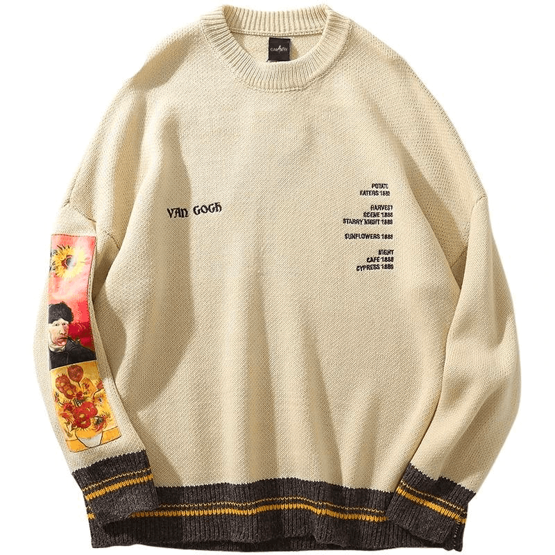 Van gogh retro sweater