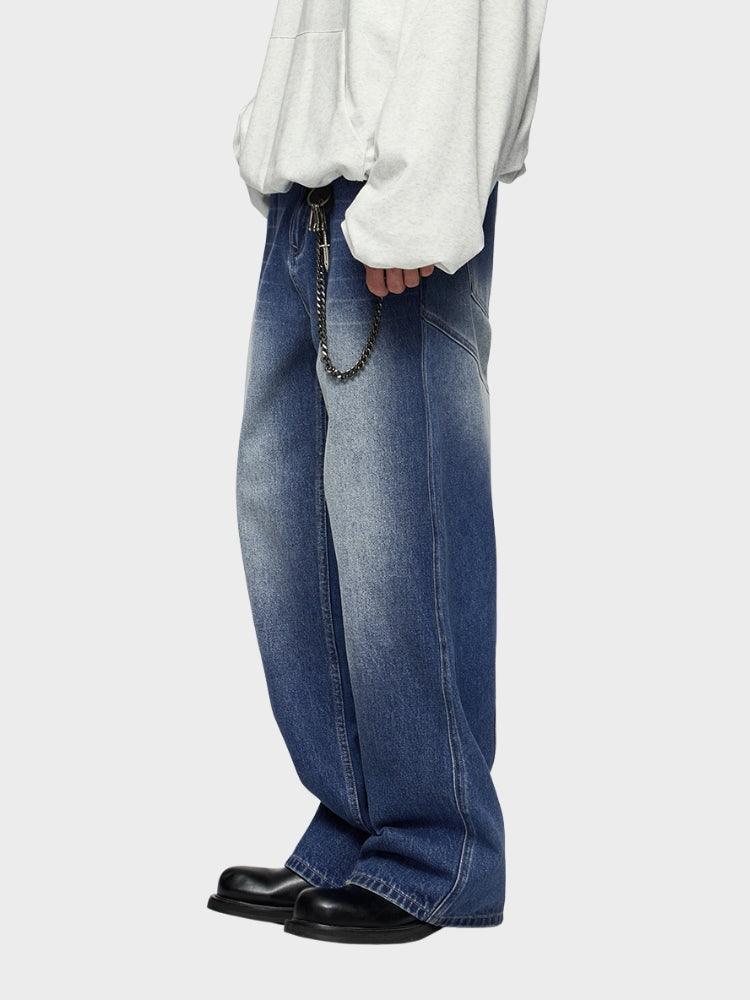 BlazeStreet® -  Baggy Denim Jeans - Mavi