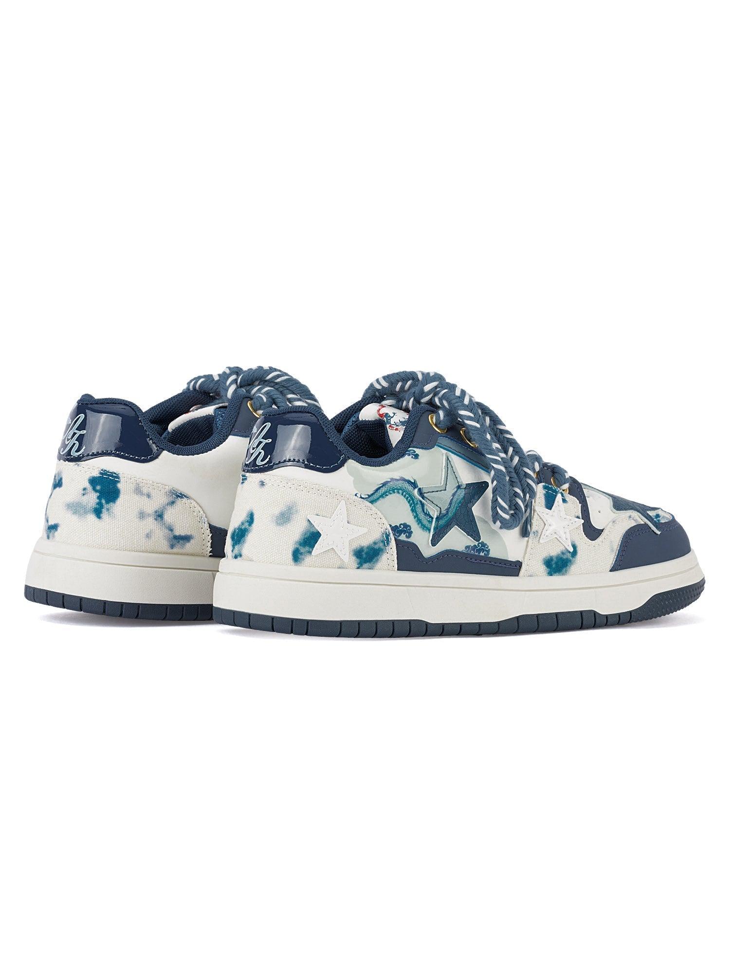 BlazeStreet® - Retro Blue Star Sneakers