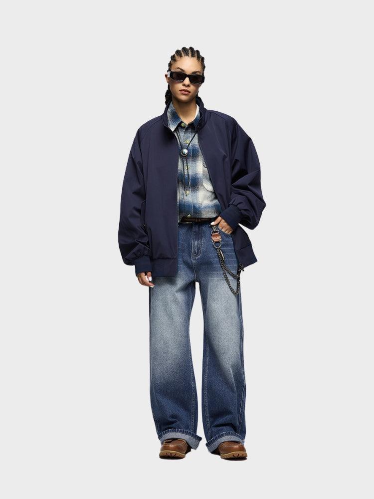 BlazeStreet® -  Baggy Denim Jeans - Mavi