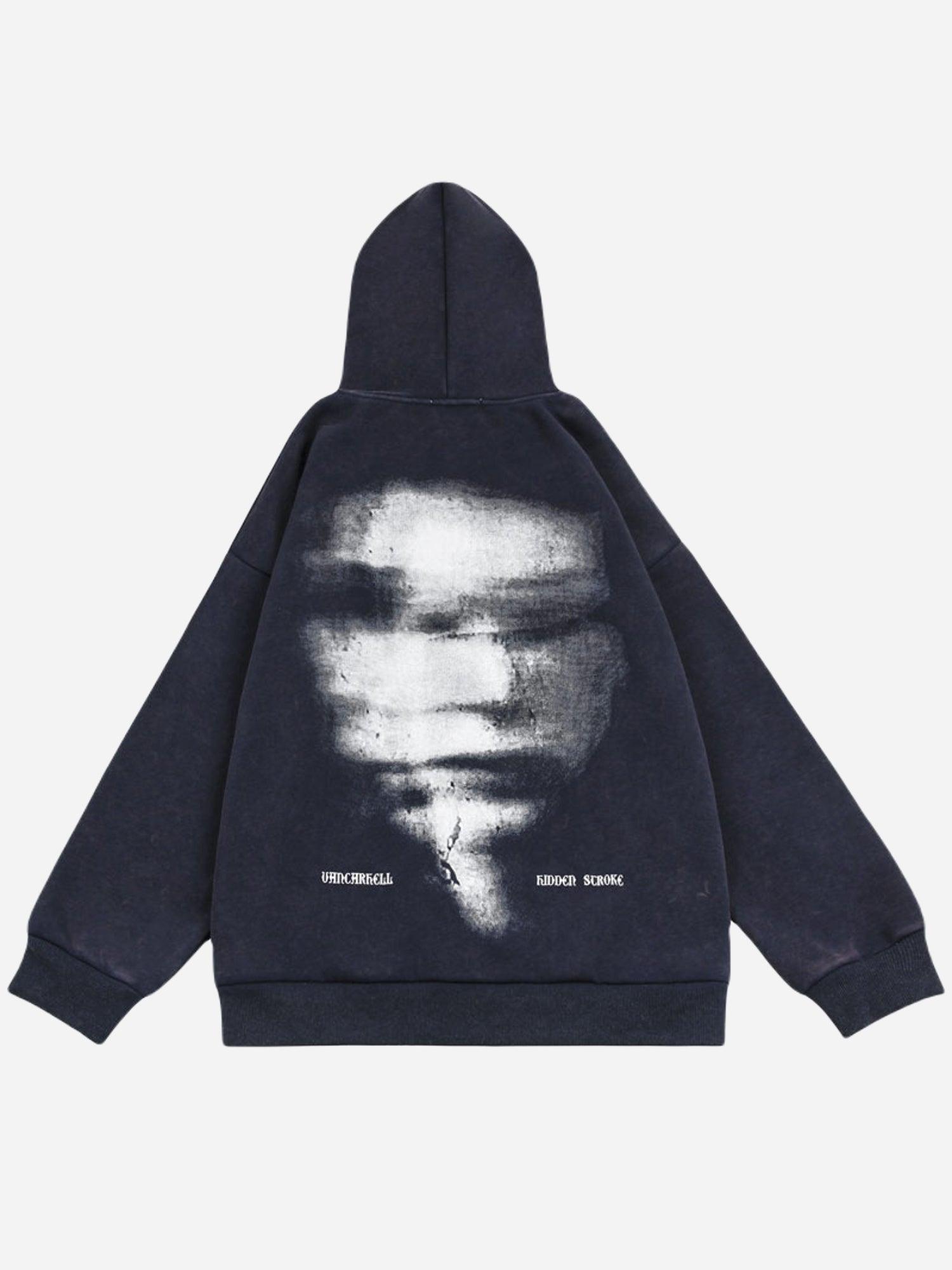 BlazeStreet® - Zipper Hoodie Face Print