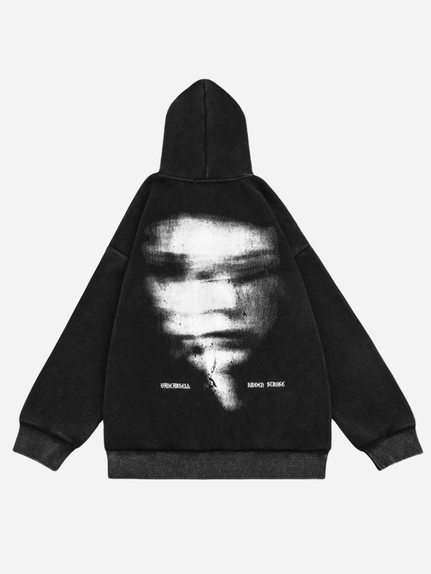 BlazeStreet® - Zipper Hoodie Face Print