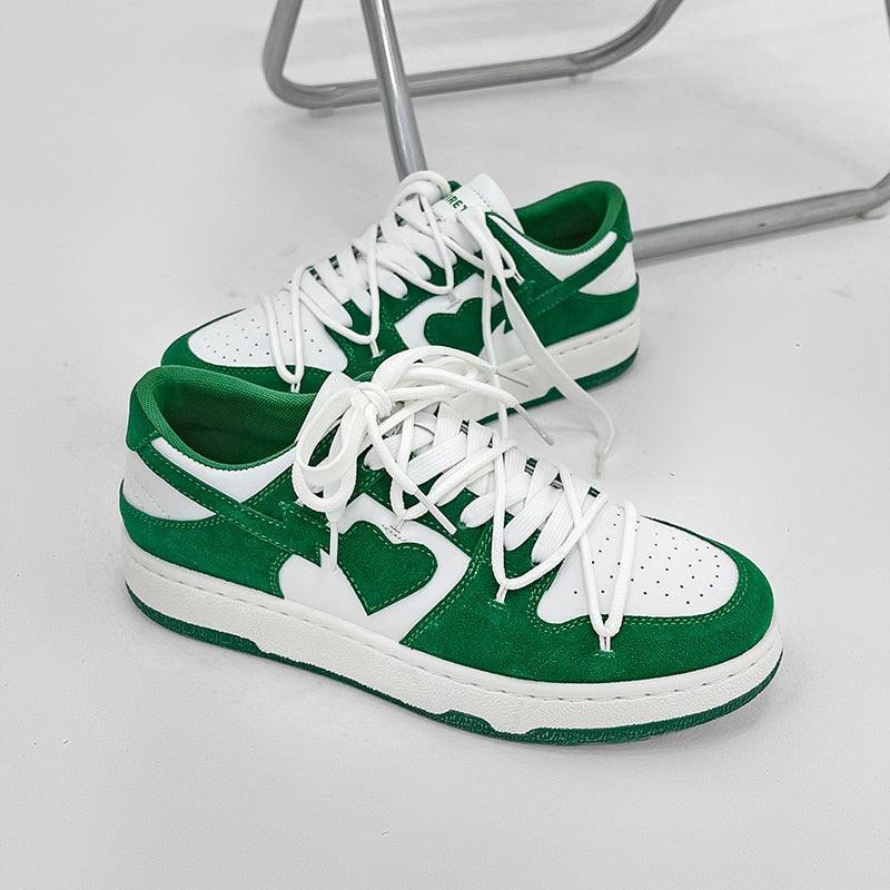 BlazeStreet® - Green Heart Sneaker