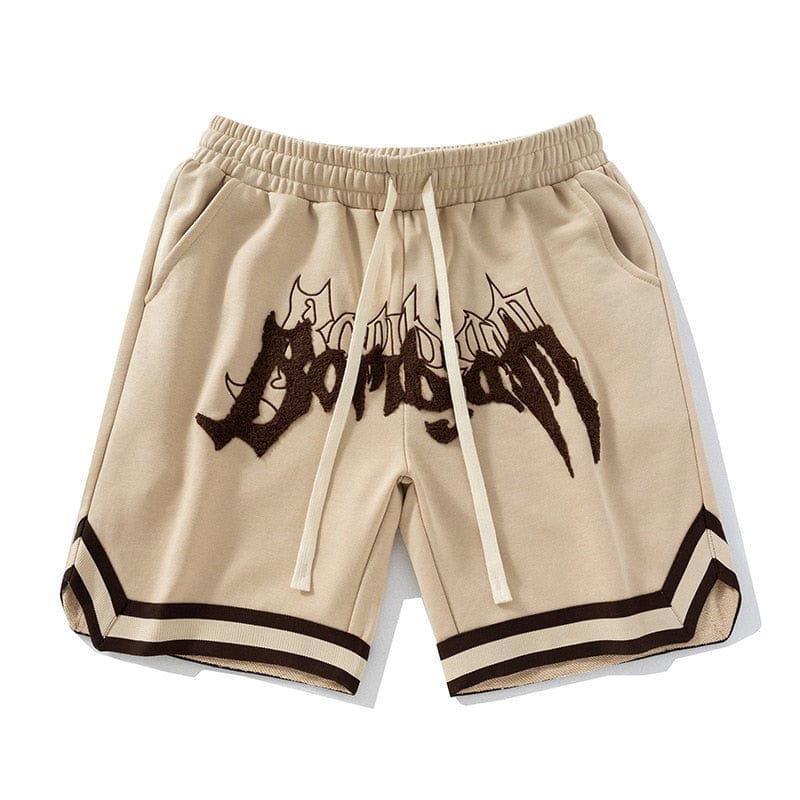 BlazeStreet® - “TYPO” EMBROIDERED SHORTS