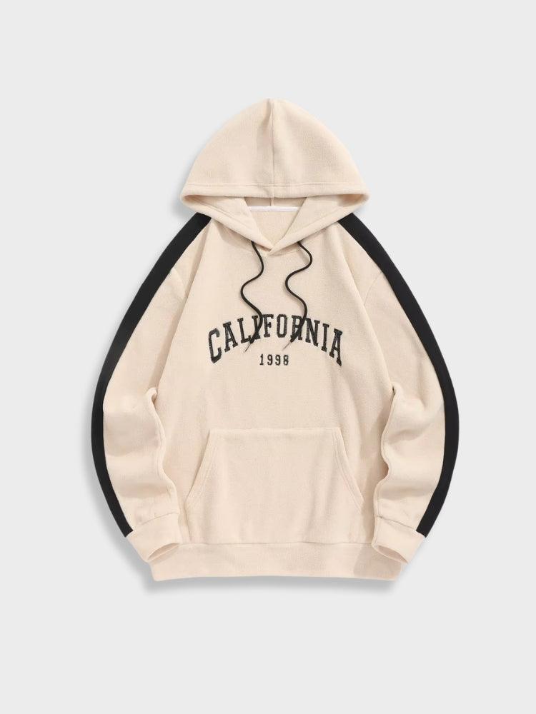 BlazeStreet® - Striped Fleece California 1998 Hoodie