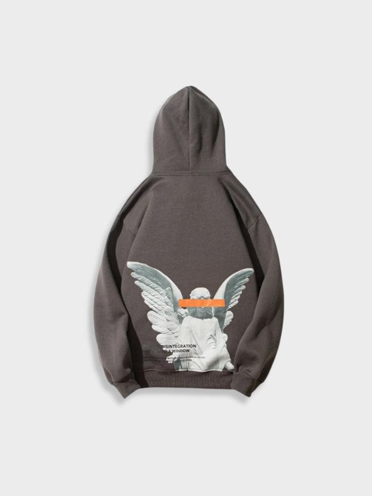 BlazeStreet® - Vintage Angel Printed Hoodie