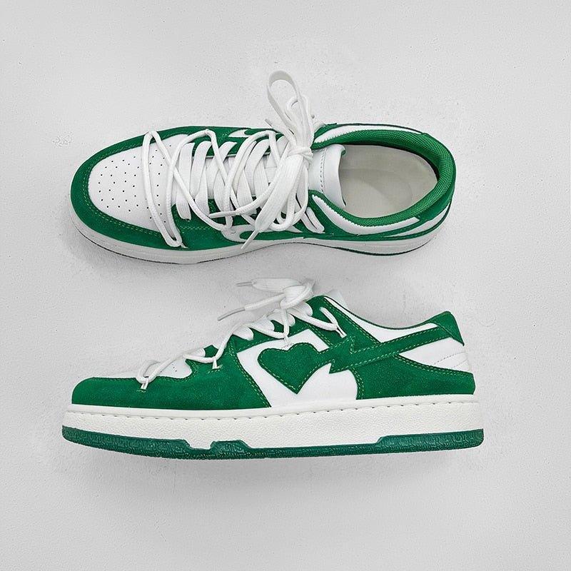 BlazeStreet® - Green Heart Sneaker