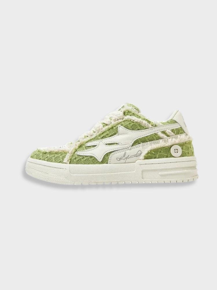 BlazeStreet® - Green Y2K Sneakers