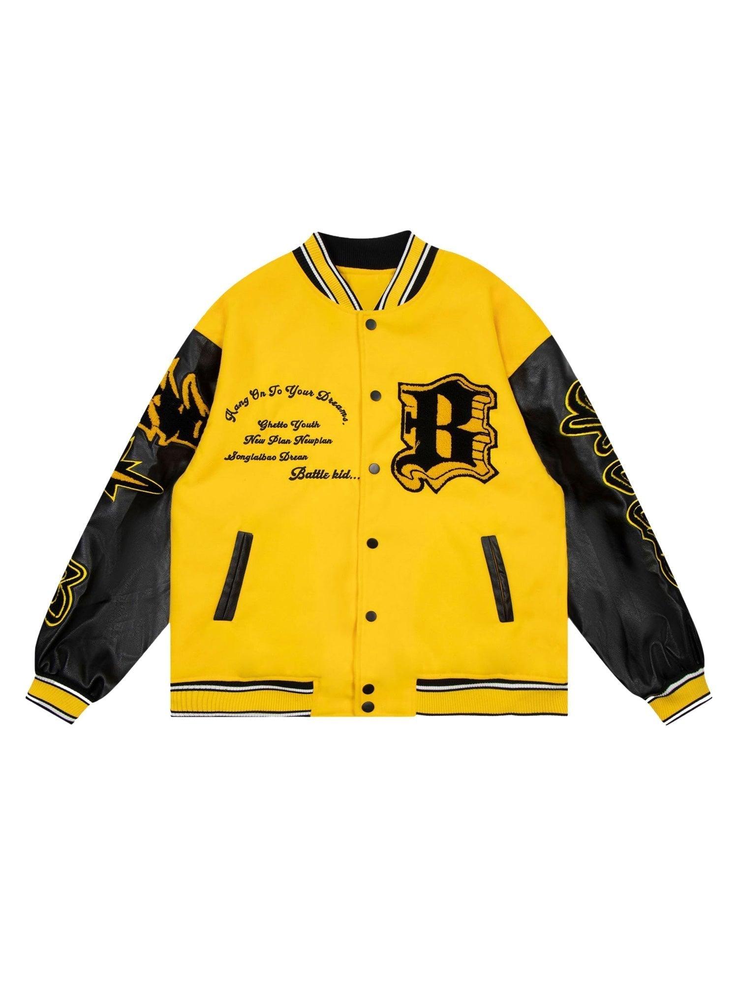 BlazeStreet® - Flame Baseball Jacket