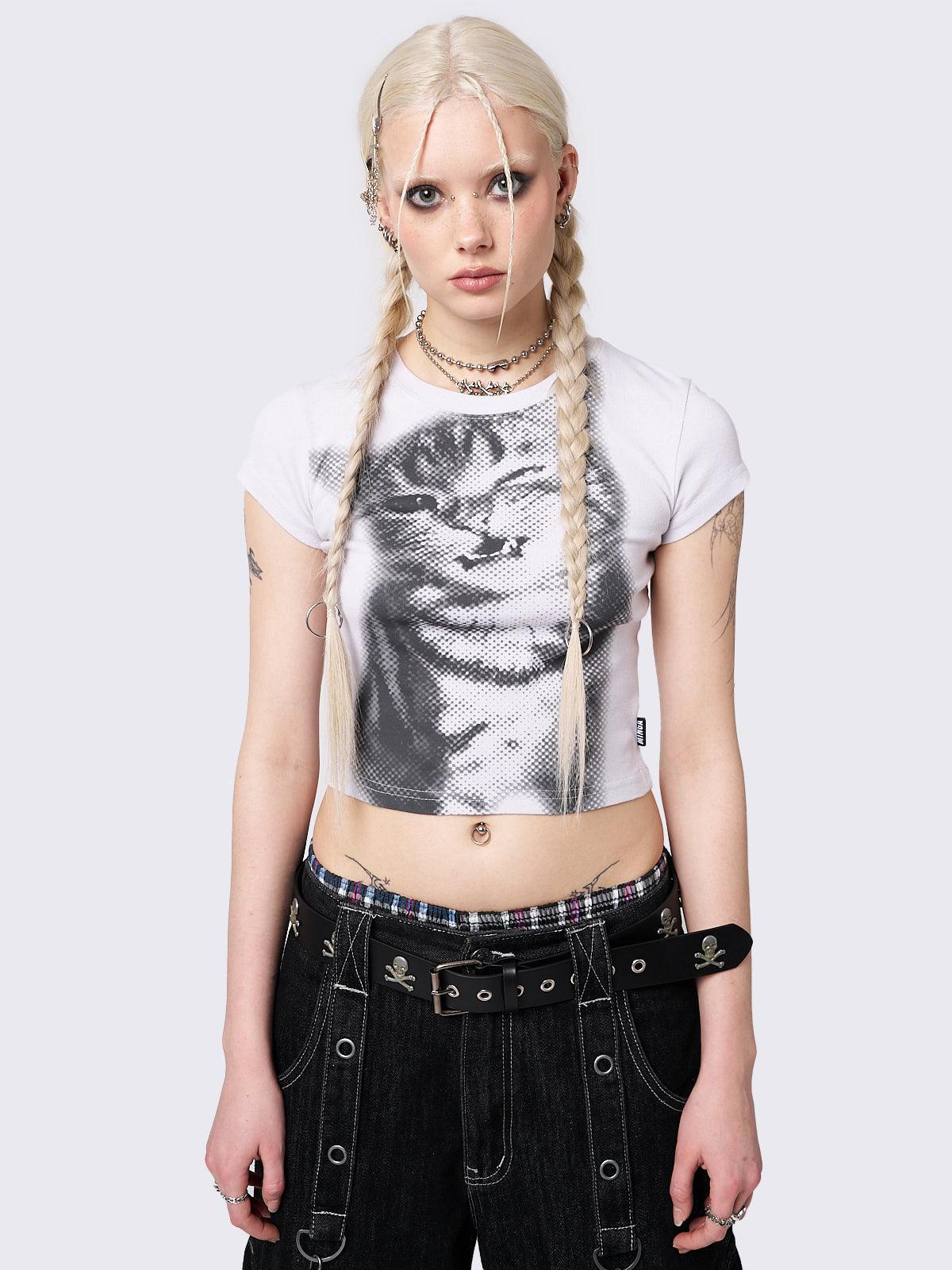 BlazeStreet® -  Pixel Kitty Baby Tee T-Shirt