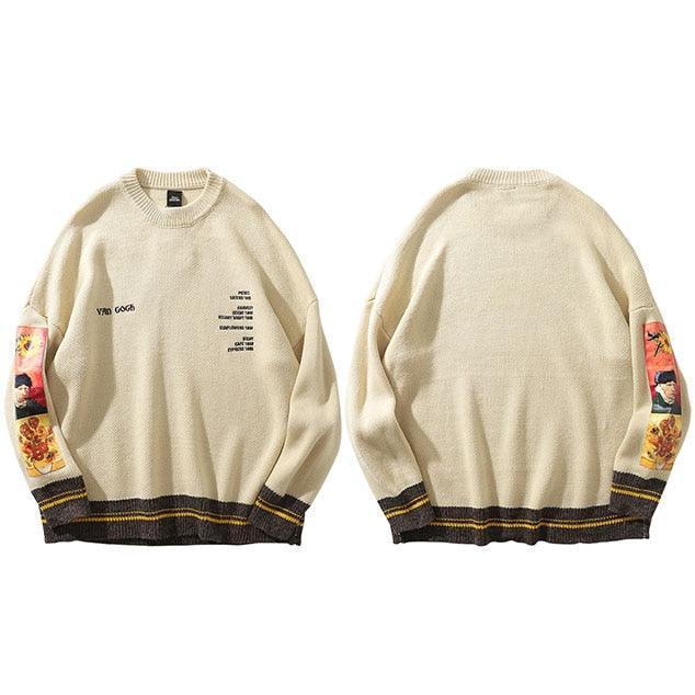 Van gogh retro sweater