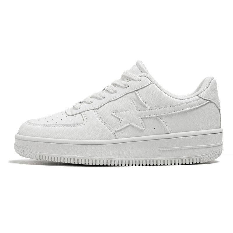 BlazeStreet® - 'Triple White' Star Sneaker